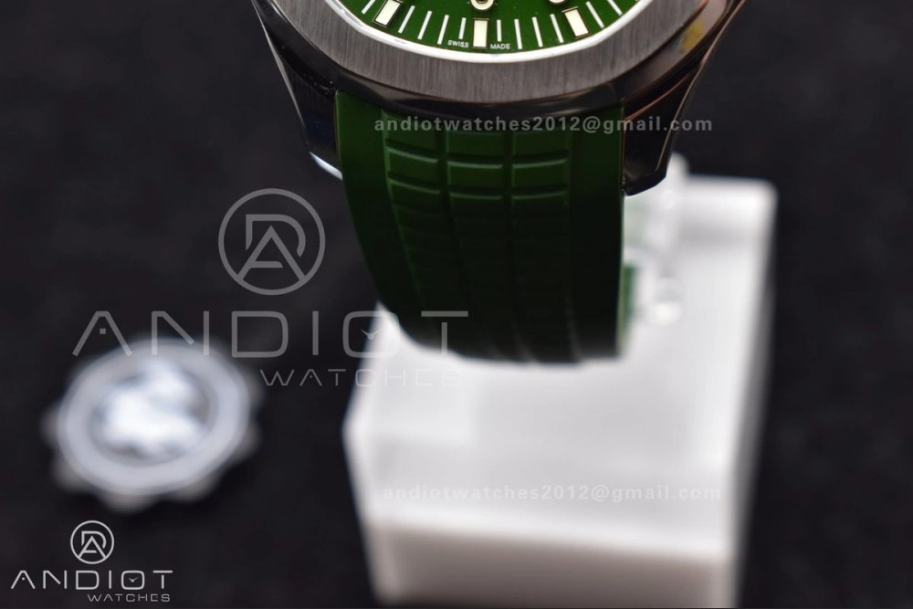 Aquanaut 5168G 42mm SS ZF 1:1 Best Edition Green Dial On Green Rubber Strap 324CS