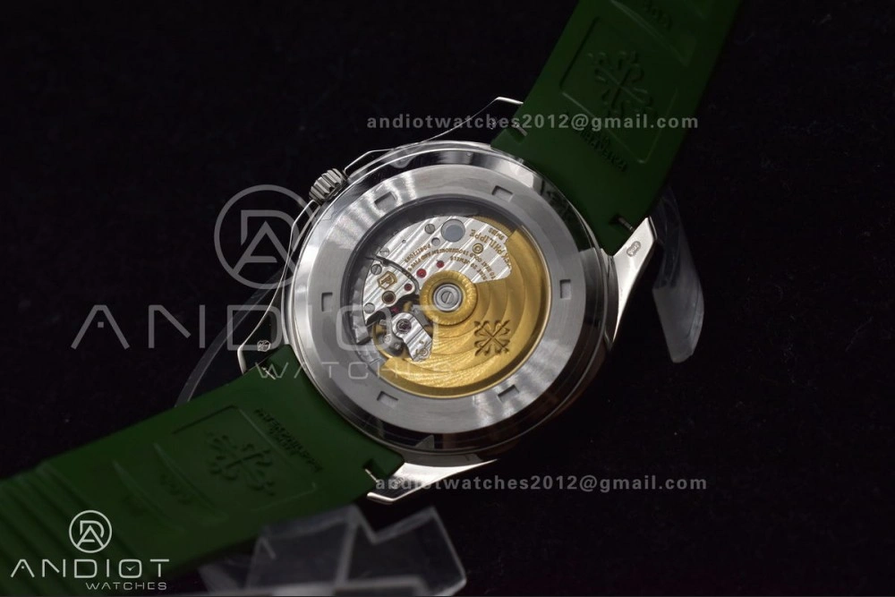 Aquanaut 5168G 42mm SS ZF 1:1 Best Edition Green Dial On Green Rubber Strap 324CS