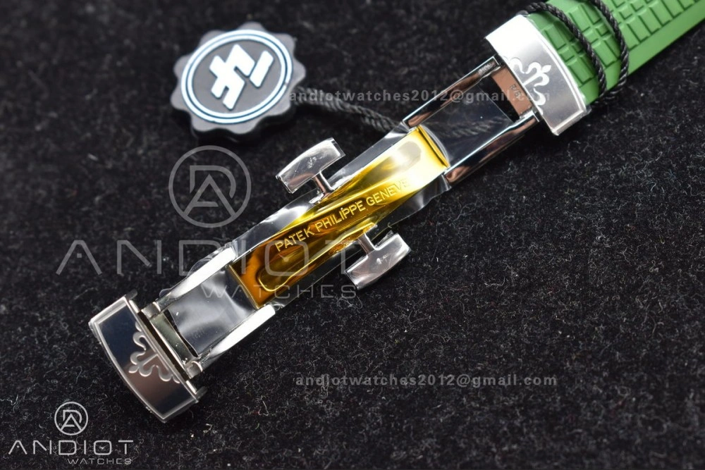 Aquanaut 5168G 42mm SS ZF 1:1 Best Edition Green Dial On Green Rubber Strap 324CS