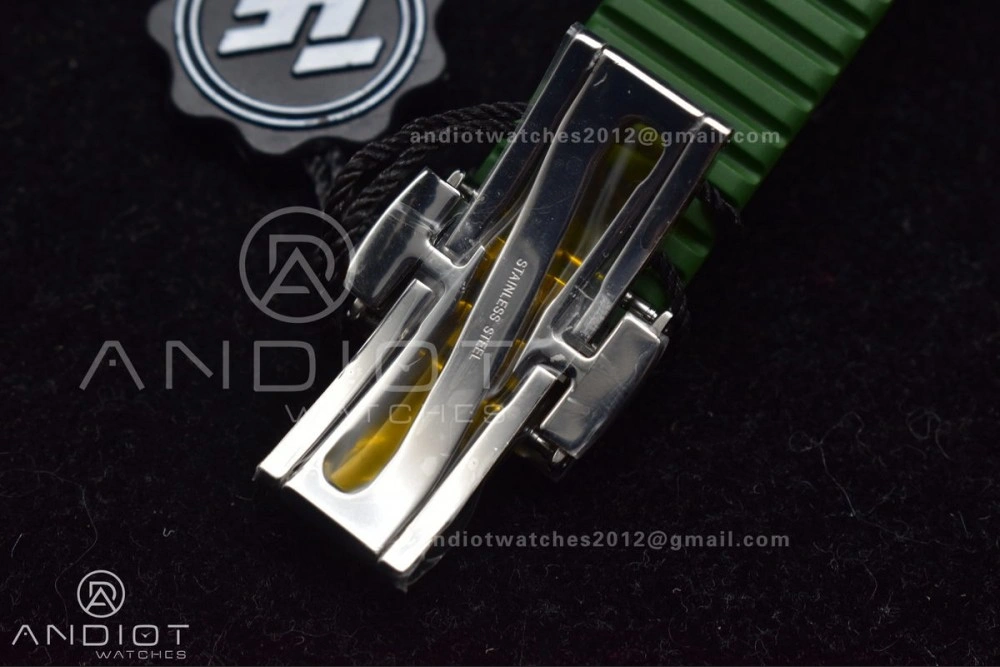 Aquanaut 5168G 42mm SS ZF 1:1 Best Edition Green Dial On Green Rubber Strap 324CS
