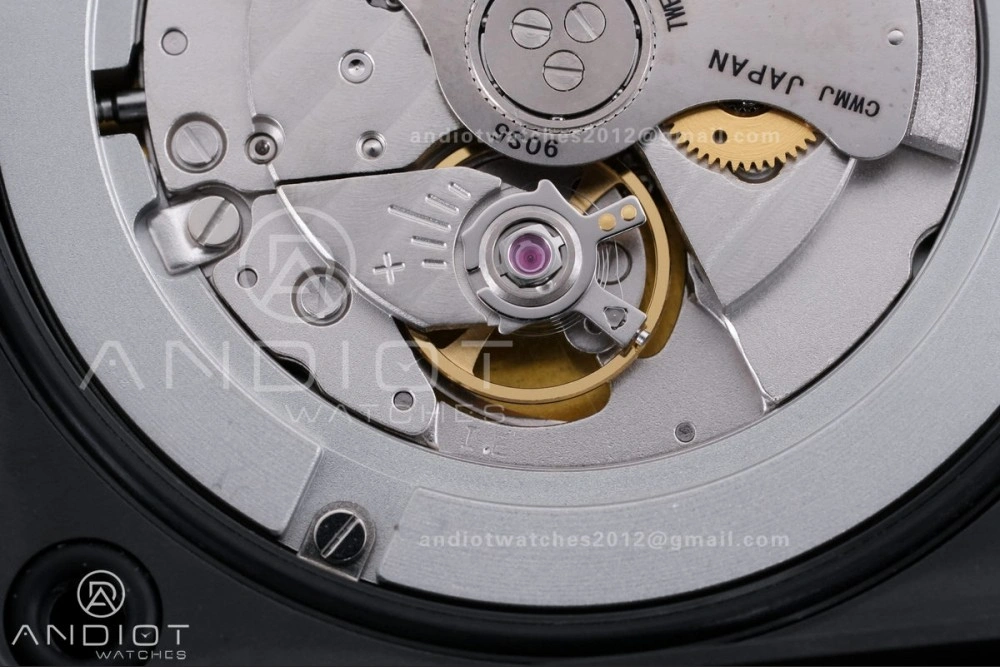 BR03 ASTRO Space Punk Black Ceramic M+F 1:1 Best Edition Aventurine Dial on Rubber Strap A2892