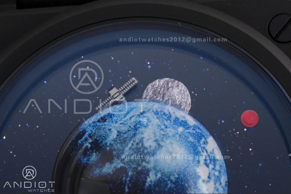 BR03 ASTRO Space Punk Black Ceramic M+F 1:1 Best Edition Aventurine Dial on Rubber Strap A2892