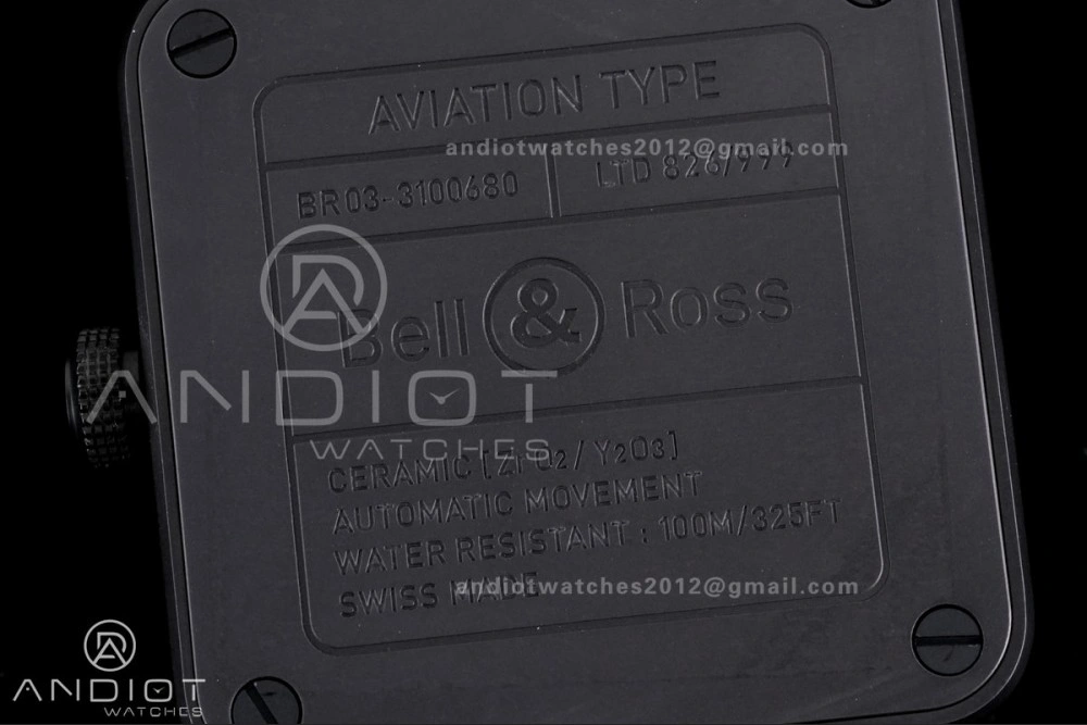 BR03 ASTRO Space Punk Black Ceramic M+F 1:1 Best Edition Aventurine Dial on Rubber Strap A2892