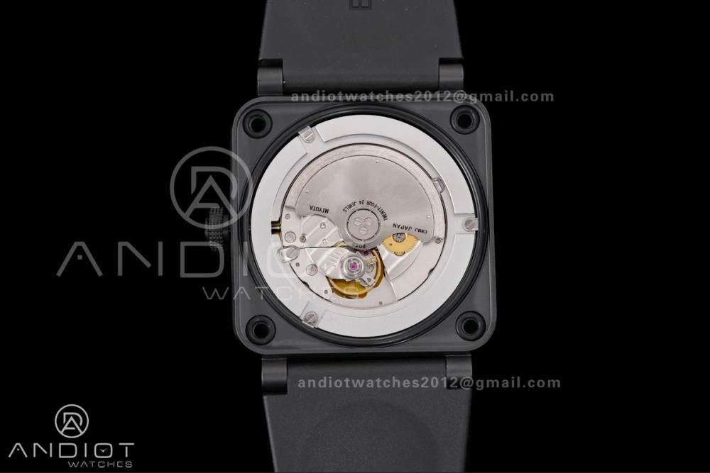 BR03 ASTRO Space Punk Black Ceramic M+F 1:1 Best Edition Aventurine Dial on Rubber Strap A2892