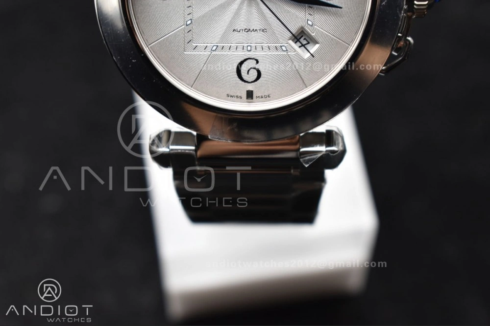 BVF Cartier Pasha Ladies Made 1:1 like the Genuine White Dial on SS Bracelet