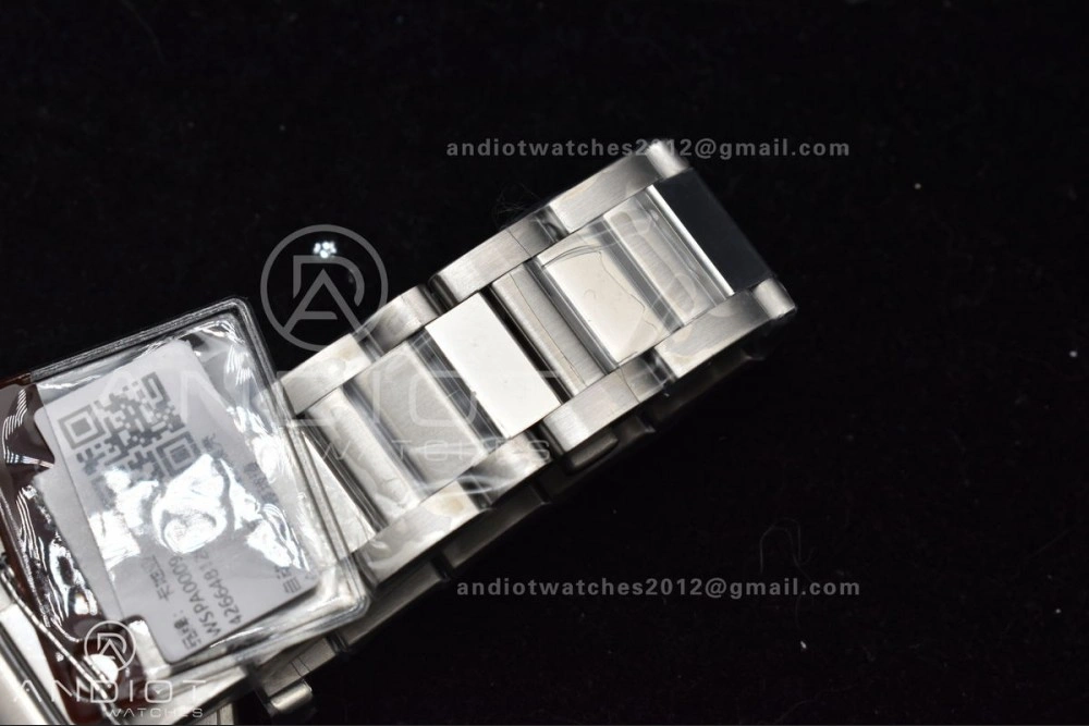 BVF Cartier Pasha Ladies Made 1:1 like the Genuine White Dial on SS Bracelet