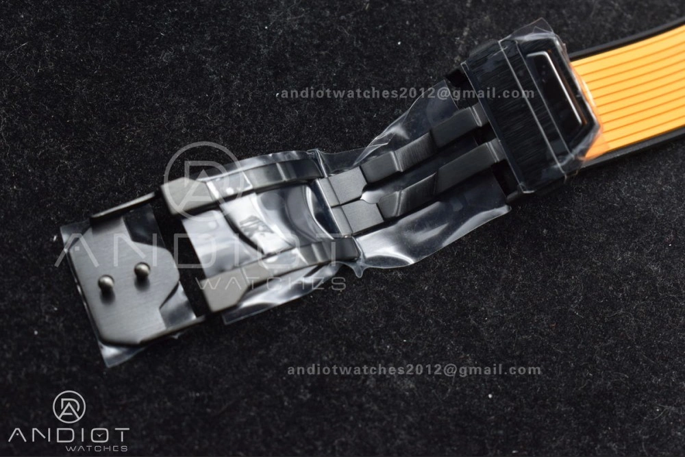 Big Bang Unico 42mm Orange Ceramic BBF 1:1 Best Edition Skeleton Dial on Orange Rubber Strap A1280 V2