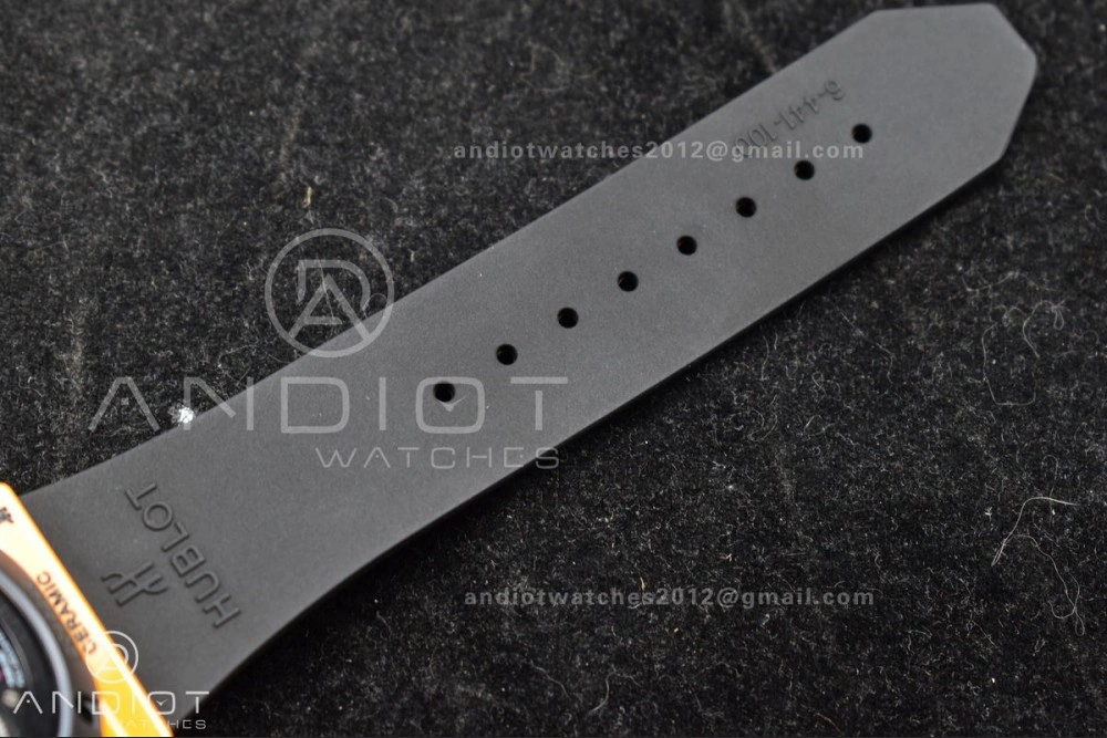 Big Bang Unico 42mm Orange Ceramic BBF 1:1 Best Edition Skeleton Dial on Orange Rubber Strap A1280 V2