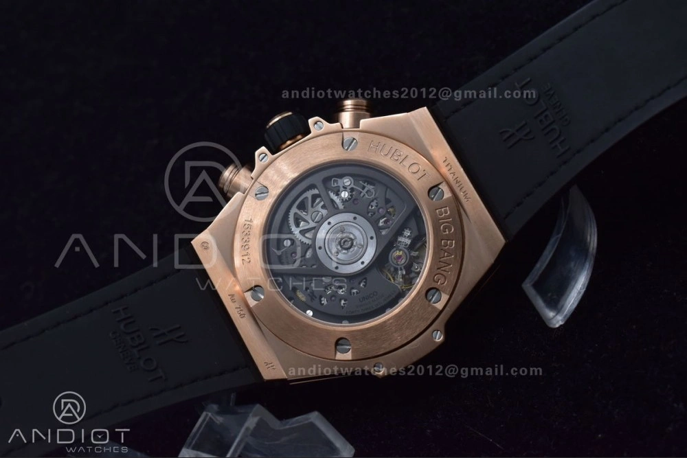 Big Bang Unico Rainbow King RG 45mm ZF 1:1 Best Edition on Rainbow Gummy Strap A1280