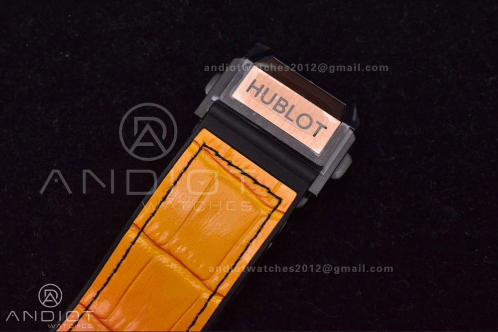 Big Bang Unico Rainbow King RG 45mm ZF 1:1 Best Edition on Rainbow Gummy Strap A1280