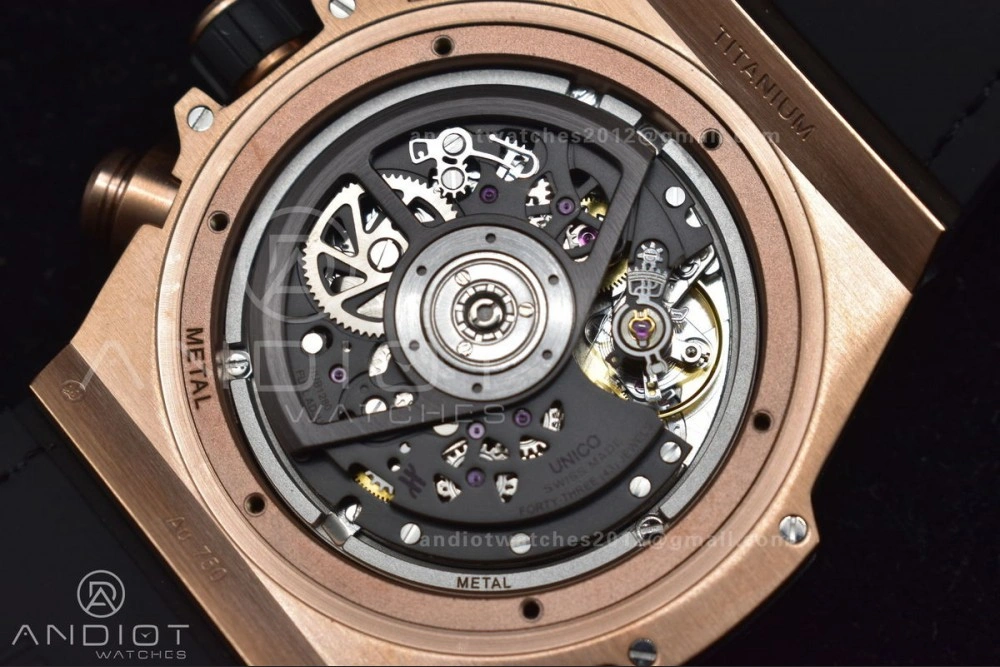 Big Bang Unico Rainbow King RG 45mm ZF 1:1 Best Edition on Rainbow Gummy Strap A1280