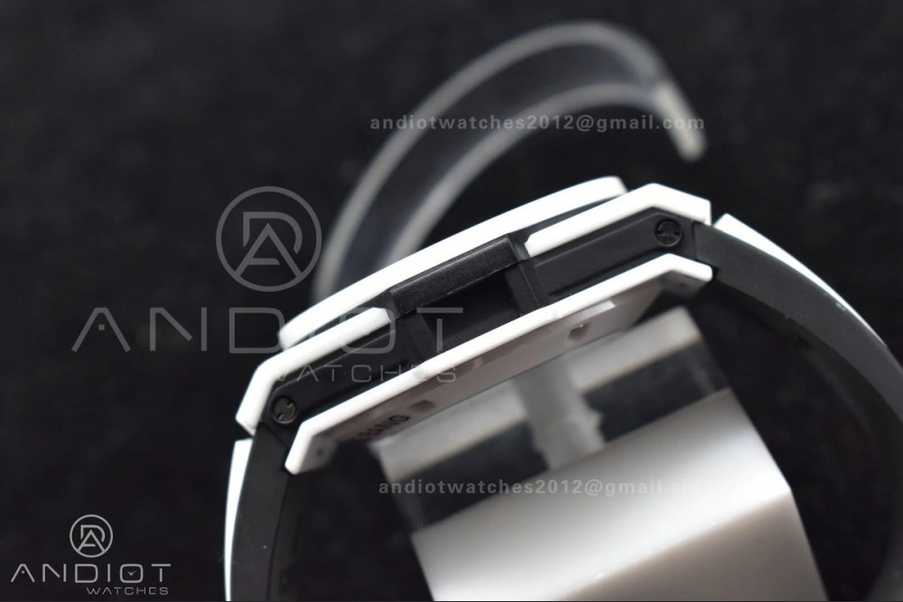 Big Bang Unico White Ceramic ZF 1:1 Best Edition Skeleton Dial on White Rubber Strap A1280