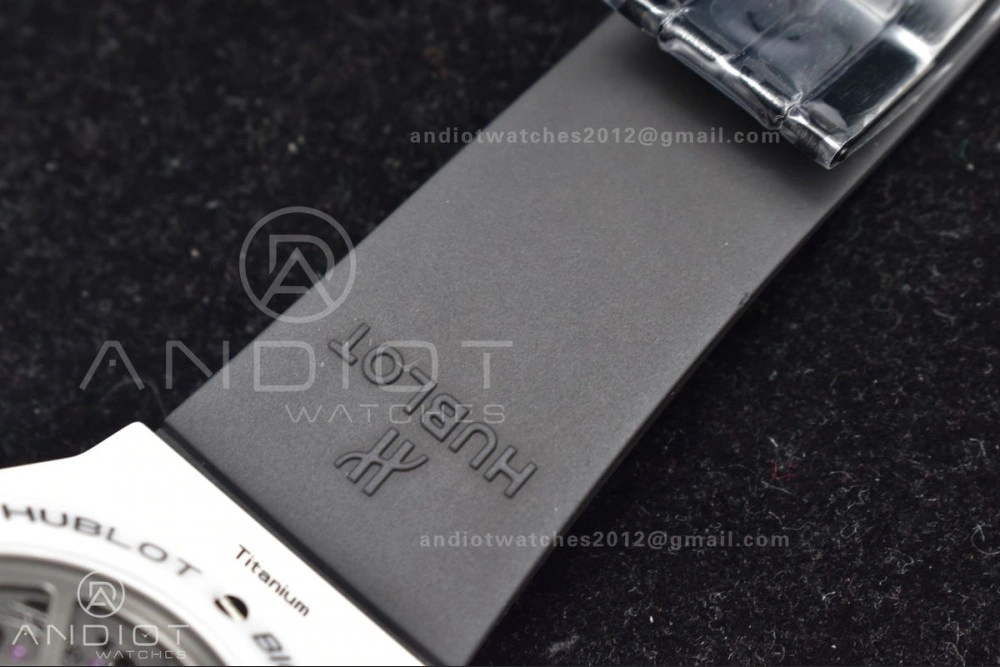 Big Bang Unico White Ceramic ZF 1:1 Best Edition Skeleton Dial on White Rubber Strap A1280