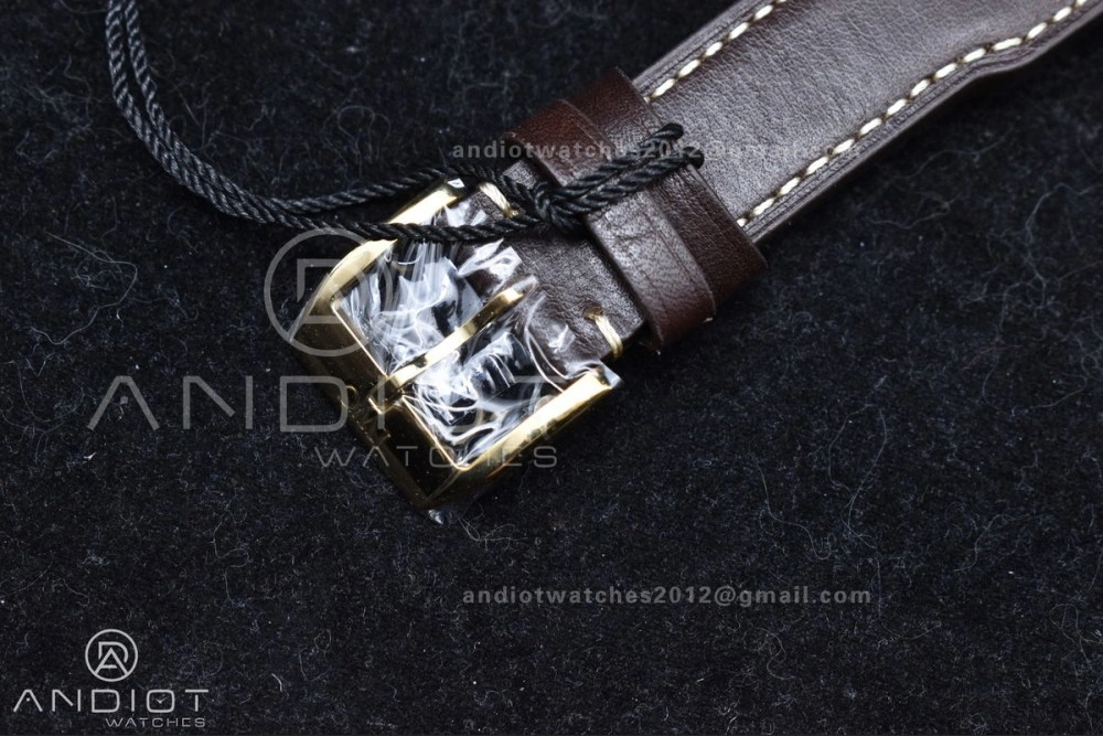 Big Pilot IW501005 Real Bronze ZF 1:1 Best Edition Black Dial on Brown Leather Strap A52000