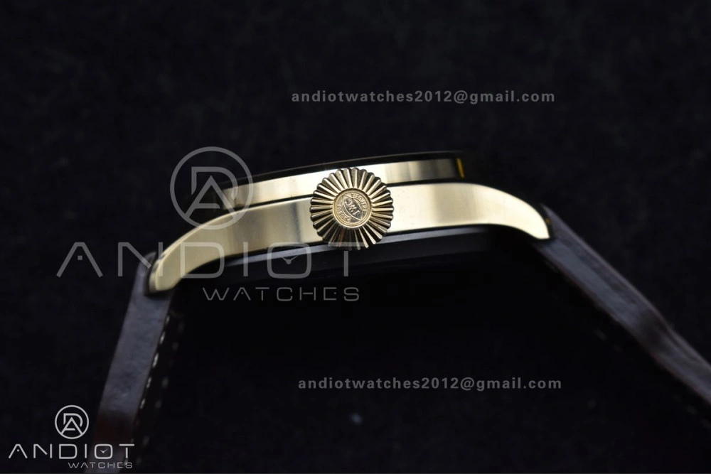 Big Pilot IW501005 Real Bronze ZF 1:1 Best Edition Black Dial on Brown Leather Strap A52000