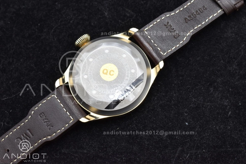 Big Pilot IW501005 Real Bronze ZF 1:1 Best Edition Black Dial on Brown Leather Strap A52000