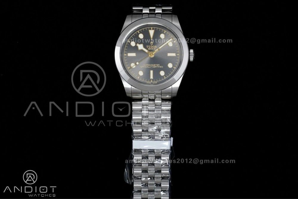 Black Bay 39mm SS KRF 1:1 Best Edition Anthracite Dial on Jubilee Bracelet A2824