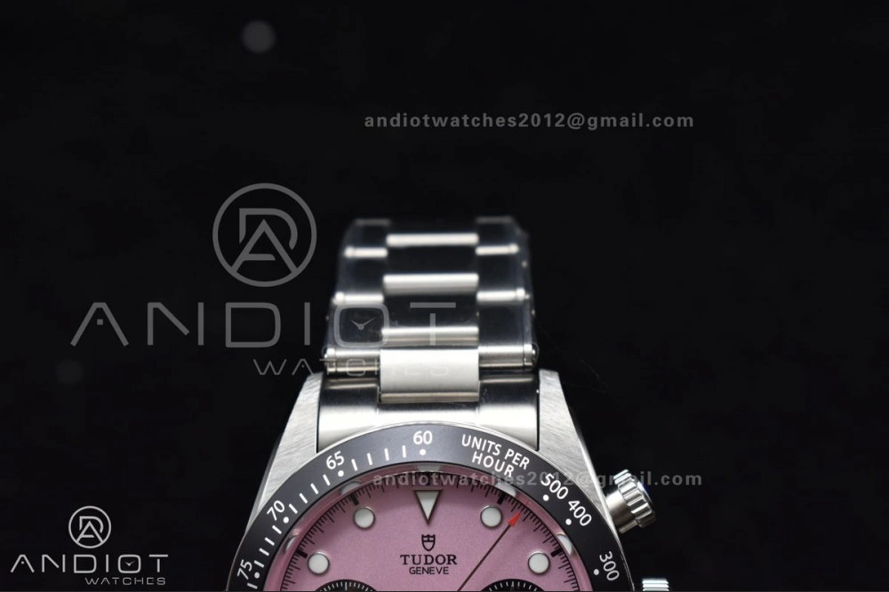 Black Bay Chrono SS TWF 1:1 Best Edition 2024 Pink Dial on SS Bracelet A7750