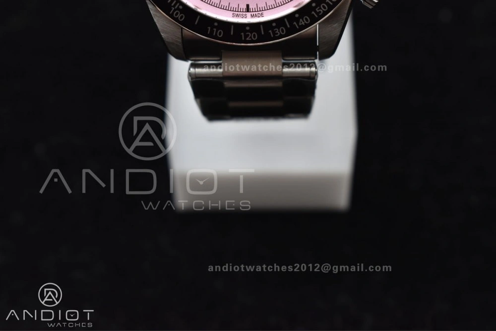 Black Bay Chrono SS TWF 1:1 Best Edition 2024 Pink Dial on SS Bracelet A7750