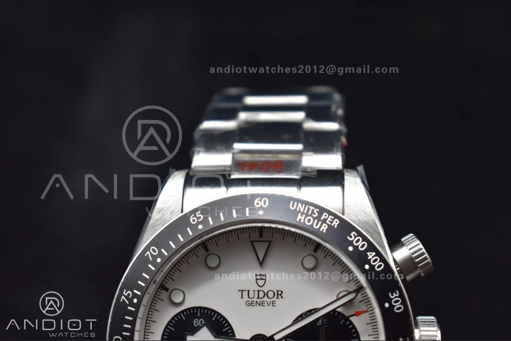 Black Bay Chrono SS TWS 1:1 Best Edition White Dial on SS Bracelet A7750