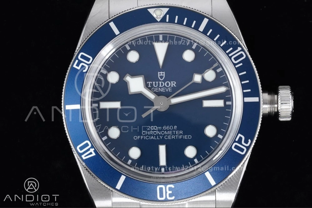 Black Bay Fifty Eight 39mm SS ZF 1:1 Best Edition Blue Dial on SS Bracelet A2824