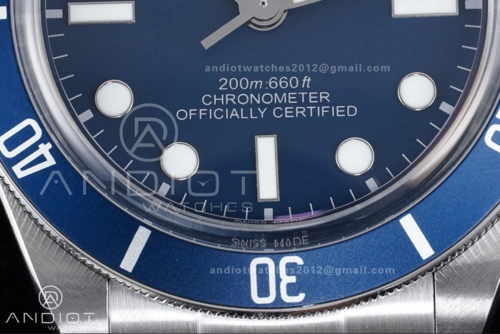 Black Bay Fifty Eight 39mm SS ZF 1:1 Best Edition Blue Dial on SS Bracelet A2824