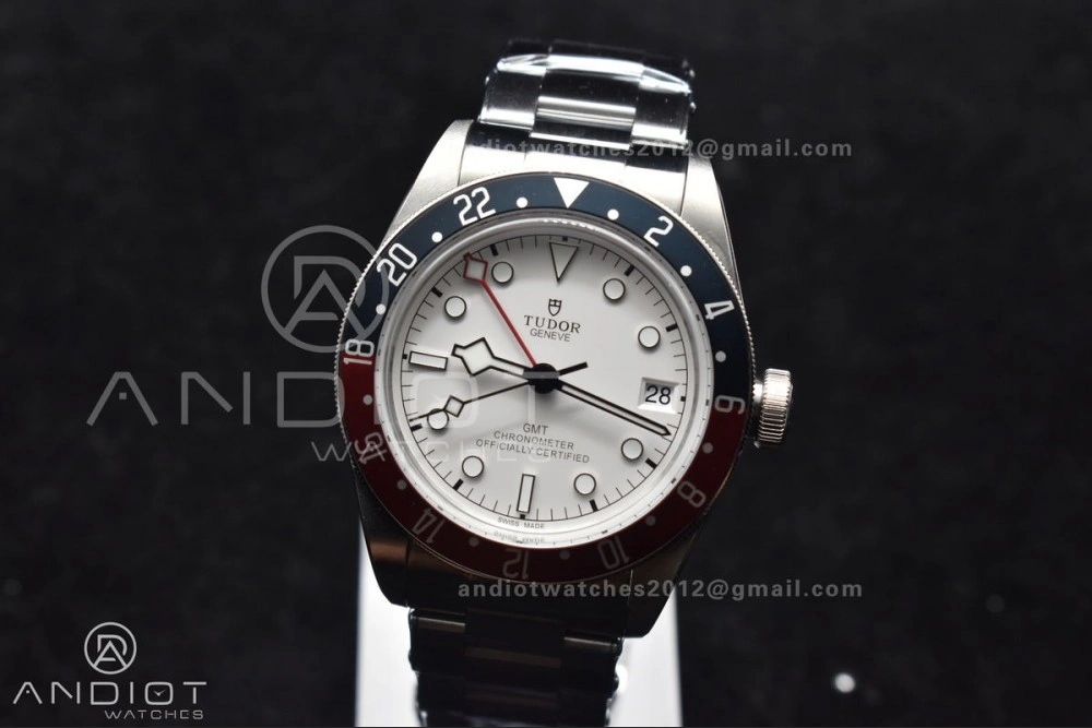 Black Bay GMT Pepsi Blue Red Bezel ZF 1:1 Best Edition White Dial on SS Bracelet A2836