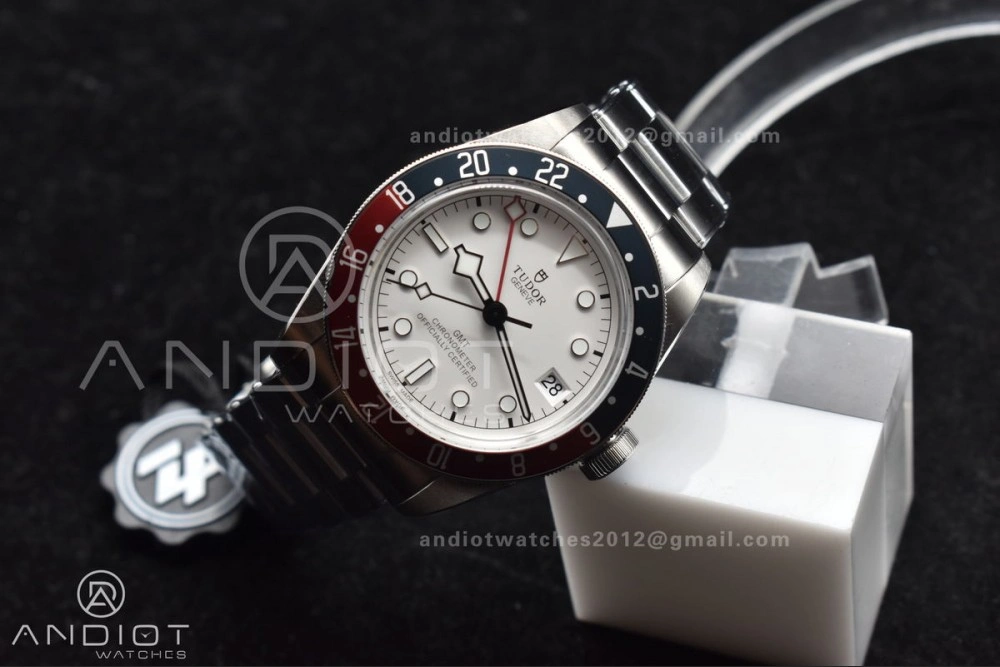 Black Bay GMT Pepsi Blue Red Bezel ZF 1:1 Best Edition White Dial on SS Bracelet A2836