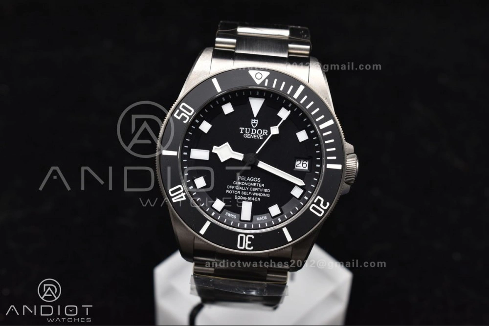 Black Pelagos ZF 1:1 Best Edition On Titanium Bracelet A2824 V5