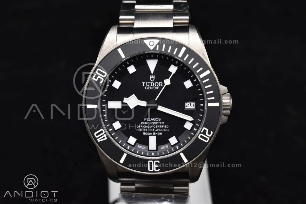 Black Pelagos ZF 1:1 Best Edition On Titanium Bracelet A2824 V5