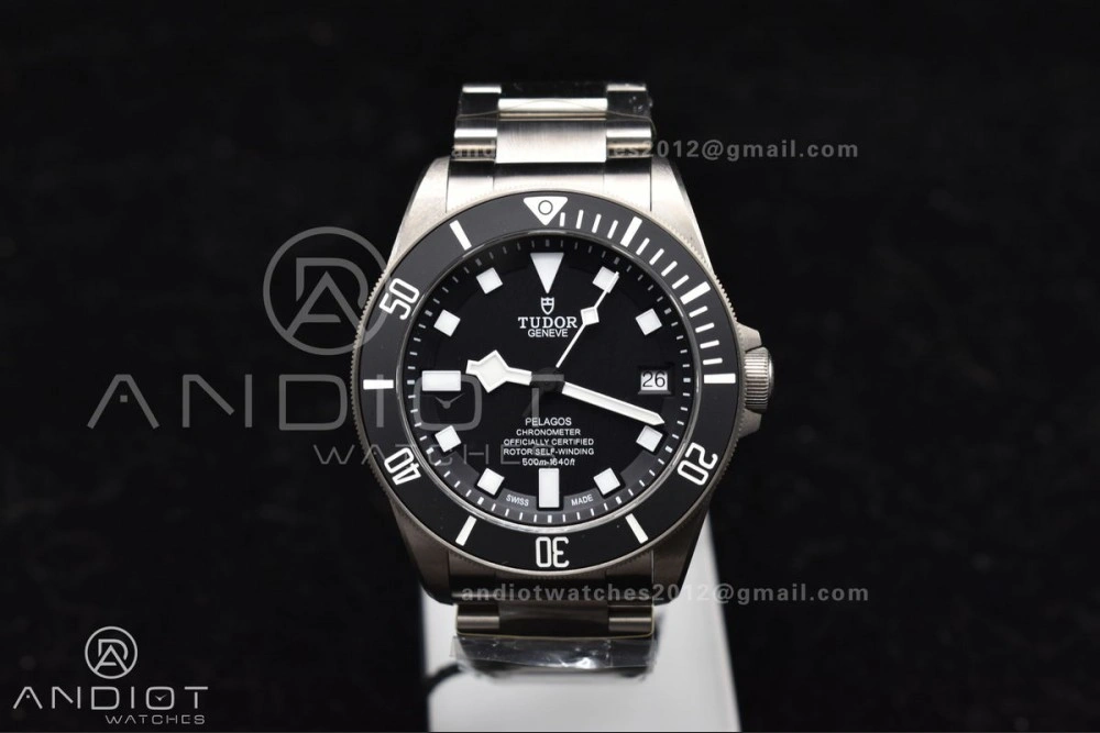 Black Pelagos ZF 1:1 Best Edition On Titanium Bracelet A2824 V5