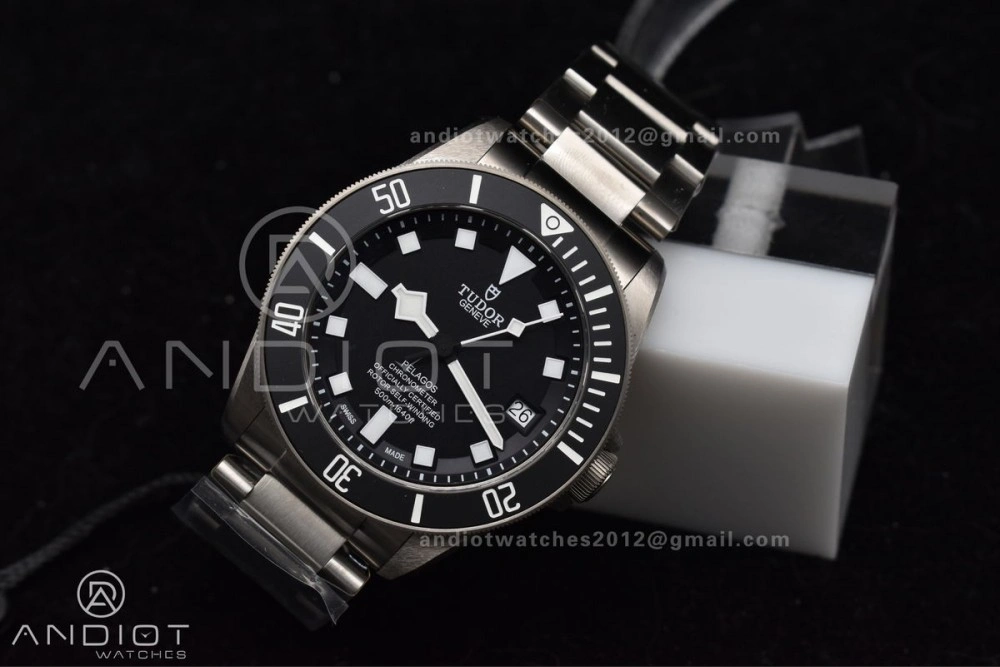 Black Pelagos ZF 1:1 Best Edition On Titanium Bracelet A2824 V5