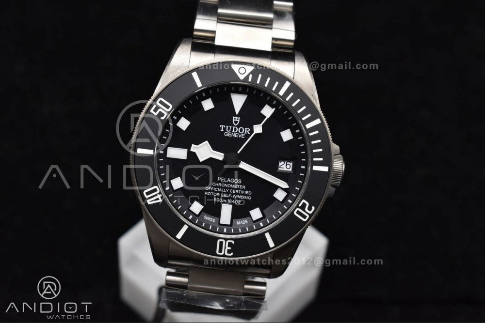 Black Pelagos ZF 1:1 Best Edition On Titanium Bracelet A2824 V5