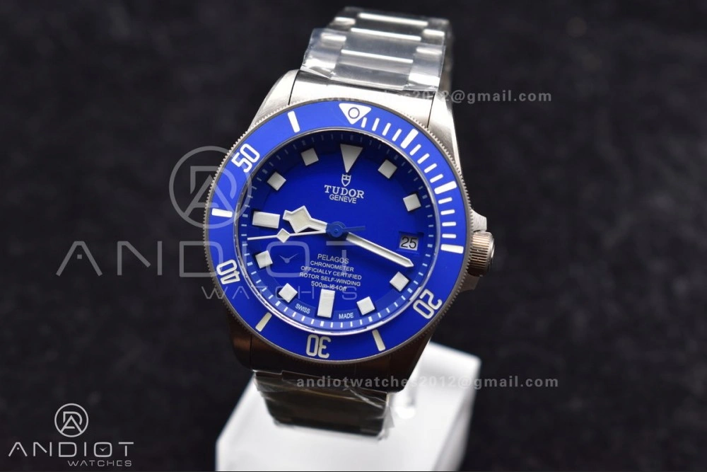 Blue Pelagos XF 1:1 Best Edition on Titanium Bracelet A2824 V5
