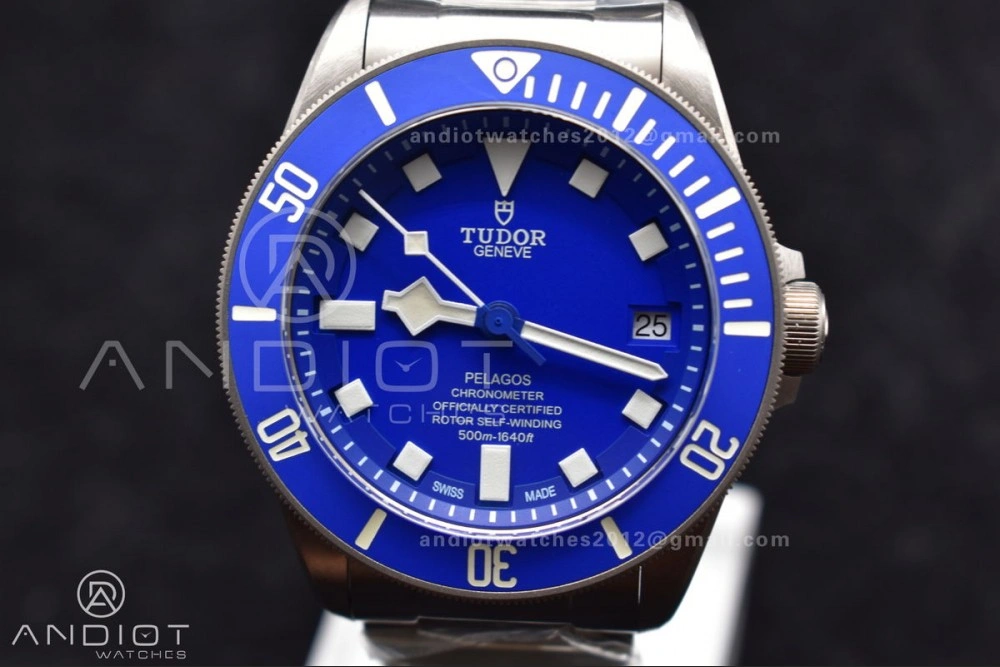 Blue Pelagos XF 1:1 Best Edition on Titanium Bracelet A2824 V5