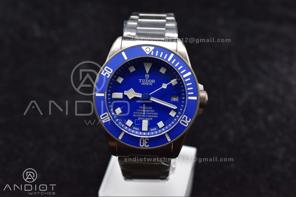 Blue Pelagos XF 1:1 Best Edition on Titanium Bracelet A2824 V5