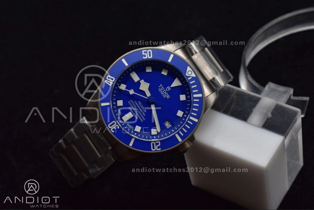 Blue Pelagos XF 1:1 Best Edition on Titanium Bracelet A2824 V5