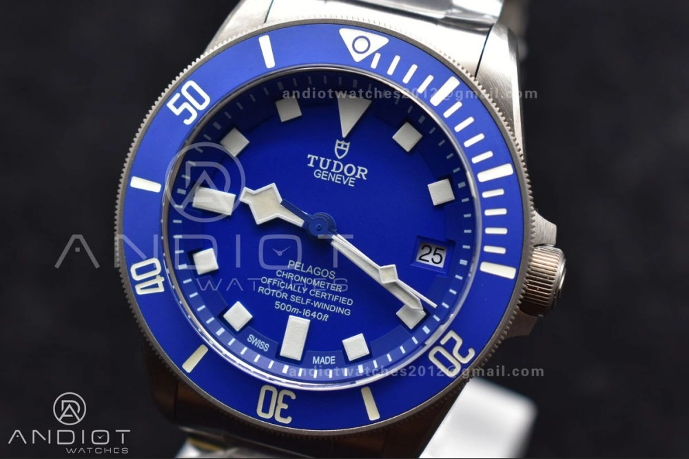 Blue Pelagos XF 1:1 Best Edition on Titanium Bracelet A2824 V5