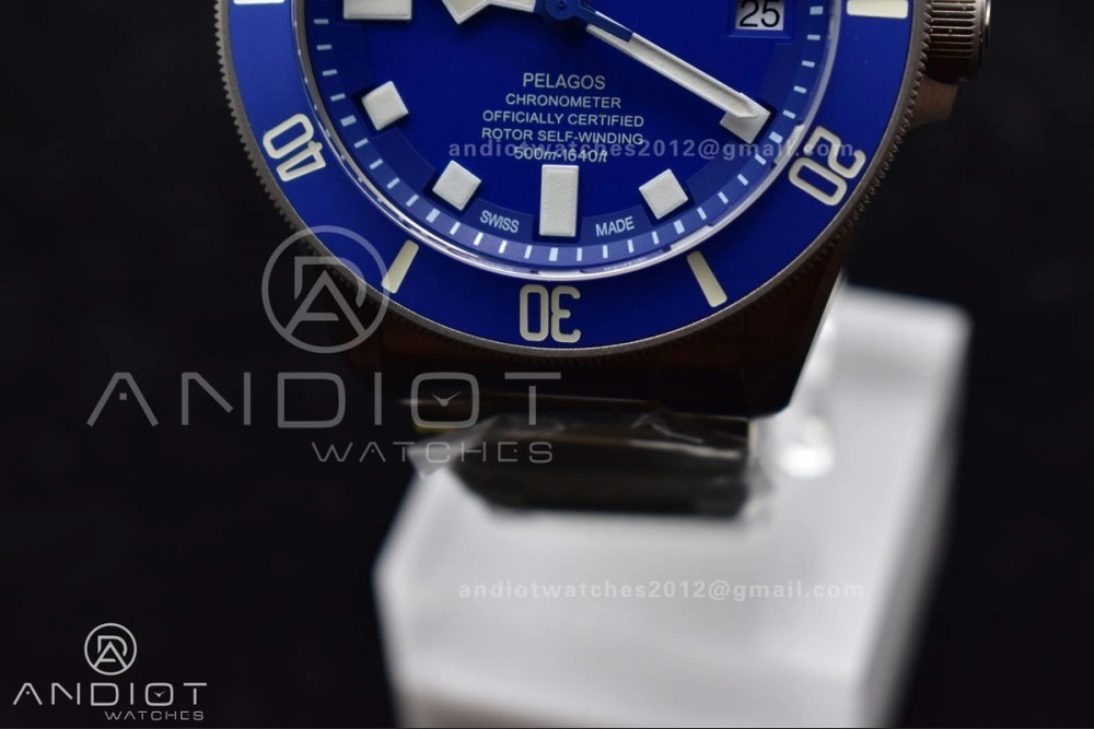 Blue Pelagos XF 1:1 Best Edition on Titanium Bracelet A2824 V5