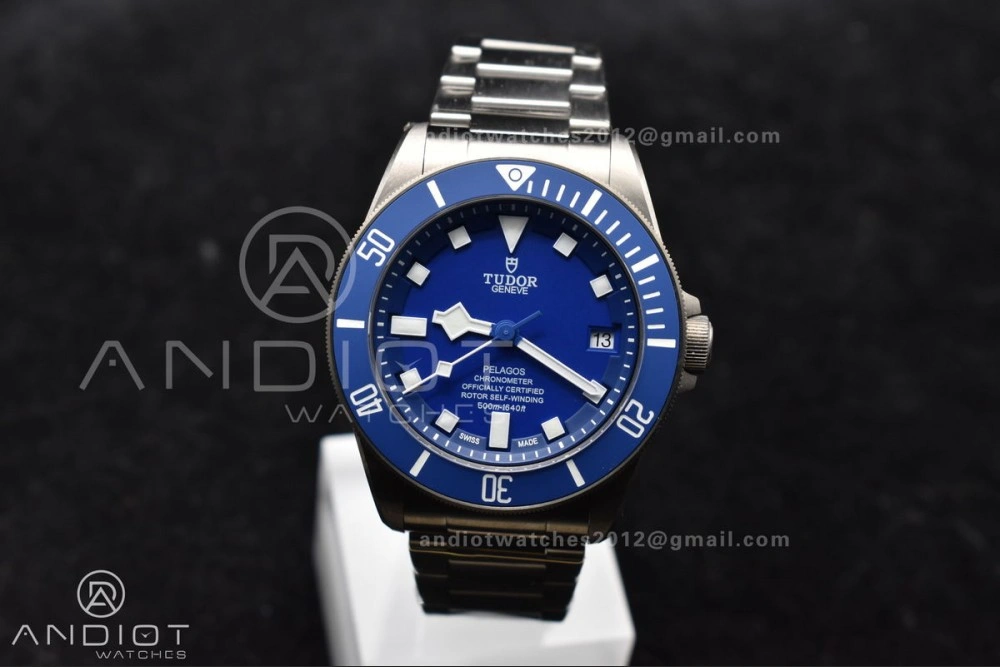 Blue Pelagos ZF 1:1 Best Edition on Titanium Bracelet A2824 V5