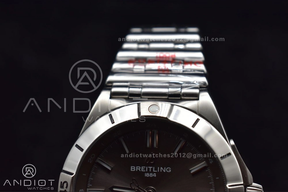 Breitling BLS Factory Chronomat Automatic 1:1 Best Edition GMT 40mm Grey Dial on SS Bracelet A2836