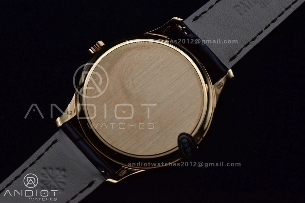 Calatrava 5227R SS 3KF 1:1 Best Edition White Dial on Brown Leather Strap A324 Super Clone V2