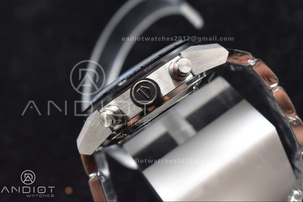 Calibre Heuer 01 Chrono SS XF 1:1 Best Edition Black Dial on SS Bracelet Strap A1887