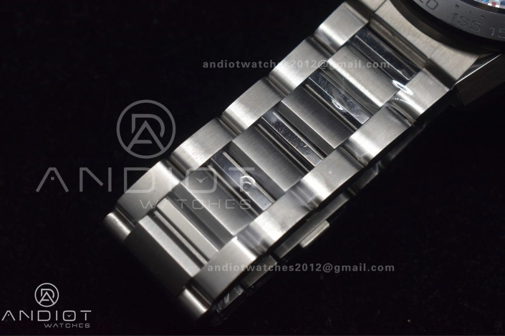 Calibre Heuer 01 Chrono SS XF 1:1 Best Edition Black Dial on SS Bracelet Strap A1887