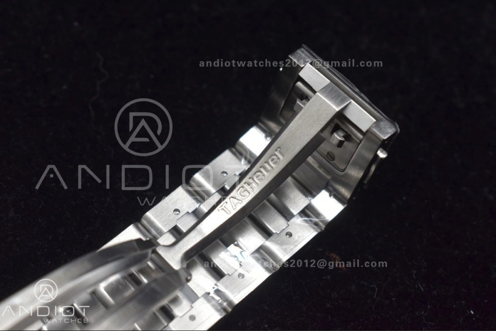 Calibre Heuer 01 Chrono SS XF 1:1 Best Edition Black Dial on SS Bracelet Strap A1887