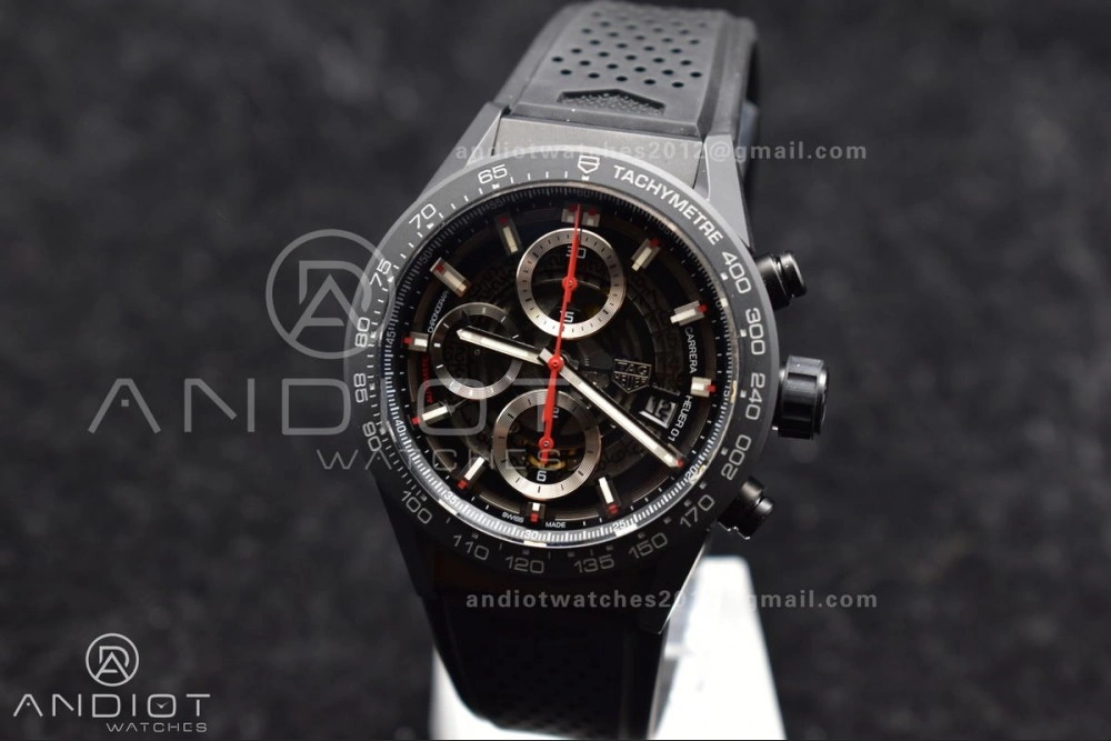 Carrera Cal. HEUER 01 45mm Full Blk Ceramic XF A1887
