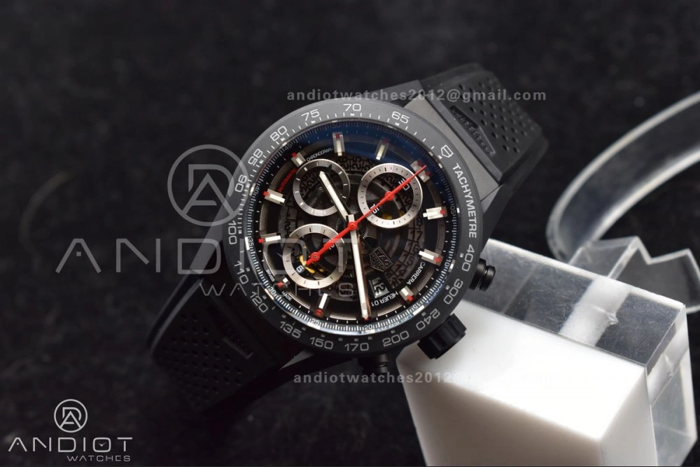 Carrera Cal. HEUER 01 45mm Full Blk Ceramic XF A1887