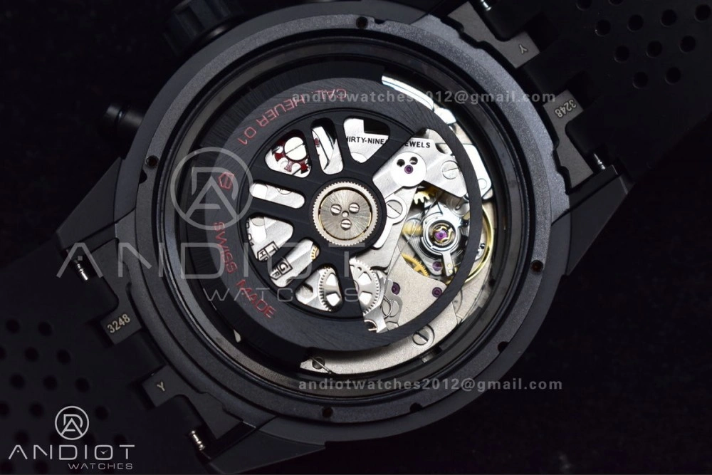 Carrera Cal. HEUER 01 45mm Full Blk Ceramic XF A1887