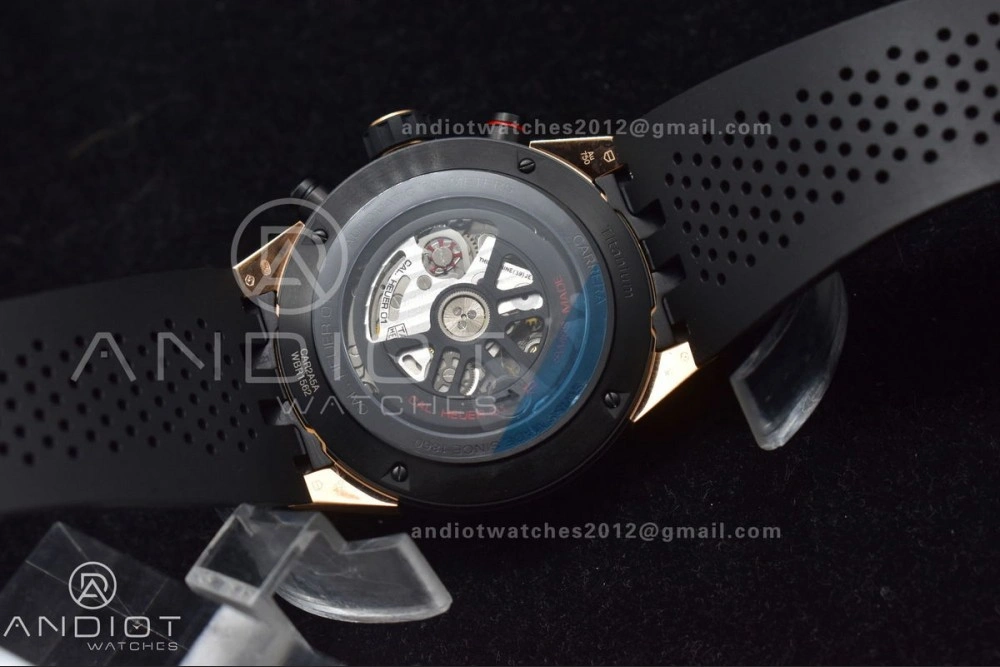 Carrera Cal. HEUER 01 45mm RG RU Blk XF A1887