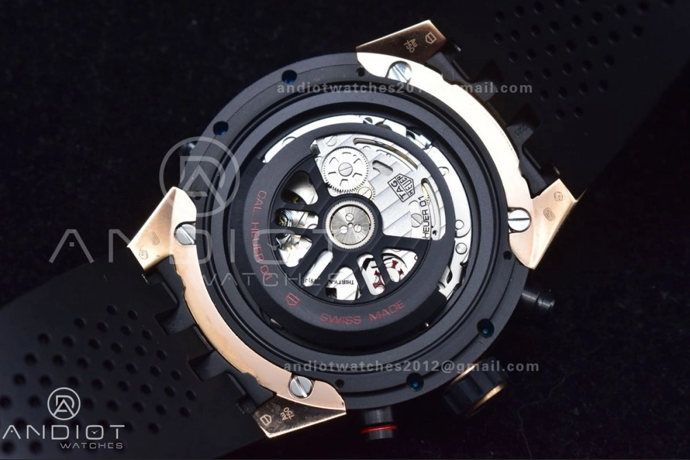 Carrera Cal. HEUER 01 45mm RG RU Blk XF A1887